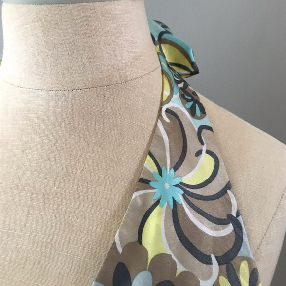 Silk Halter Blouse, Hawaiian Blouse, Tiki Blouse, Compliance Alliance - Picture 6 of 7